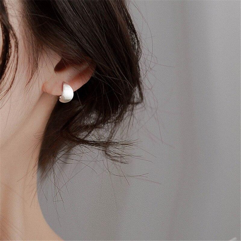 925 Sterling Silver Piercing Stud Earrings For Women Romantic Party Jewelry Brincos Pendientes Oorbellen Eh288