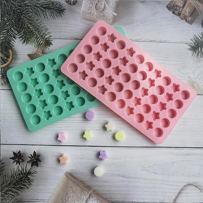 Mini Pentagram Silicone Chocolate Mold Jelly Block Bar Mold Kitchen Baking