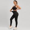 JYL Seamless Gradient Yoga Suit Hip Lifting High Waist Sports Vest
