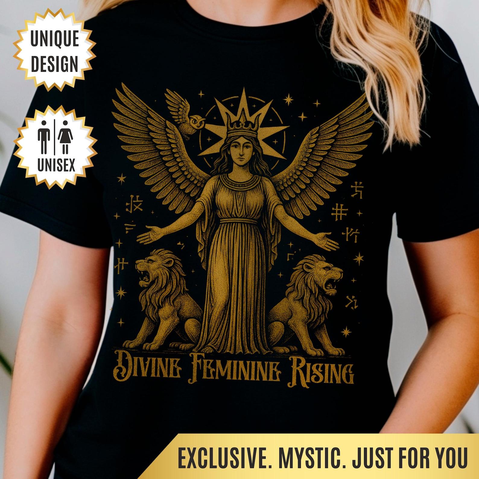 Babylonian Goddess Ishtar Shirt Witchy Pagan Gift, Inanna Shirt, Divine Feminine Tee, Ancient Mesopotamia, Sumerian Mythology, Spiritual Tee 3XL