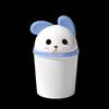 Cute Rabbit 16L Flip-Top Wall-Mountable Trash Can