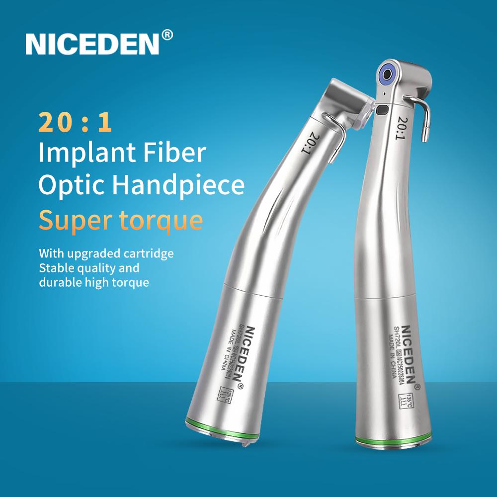 Niceden Dental Low Speed Portable Implant Models Dental Implants E Connector Handpiece 20:1 Implant Machines Motor Equipment
