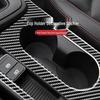 Carbon Fiber Cup Holder Frame Sticker for 2016-2021 Hyundai Elantra Interior.