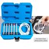 Grade Brake Bleeder Tool Set 7 12mm 12 Point Wrench Anti Backflow Valves And Extended Silicone Hose Included