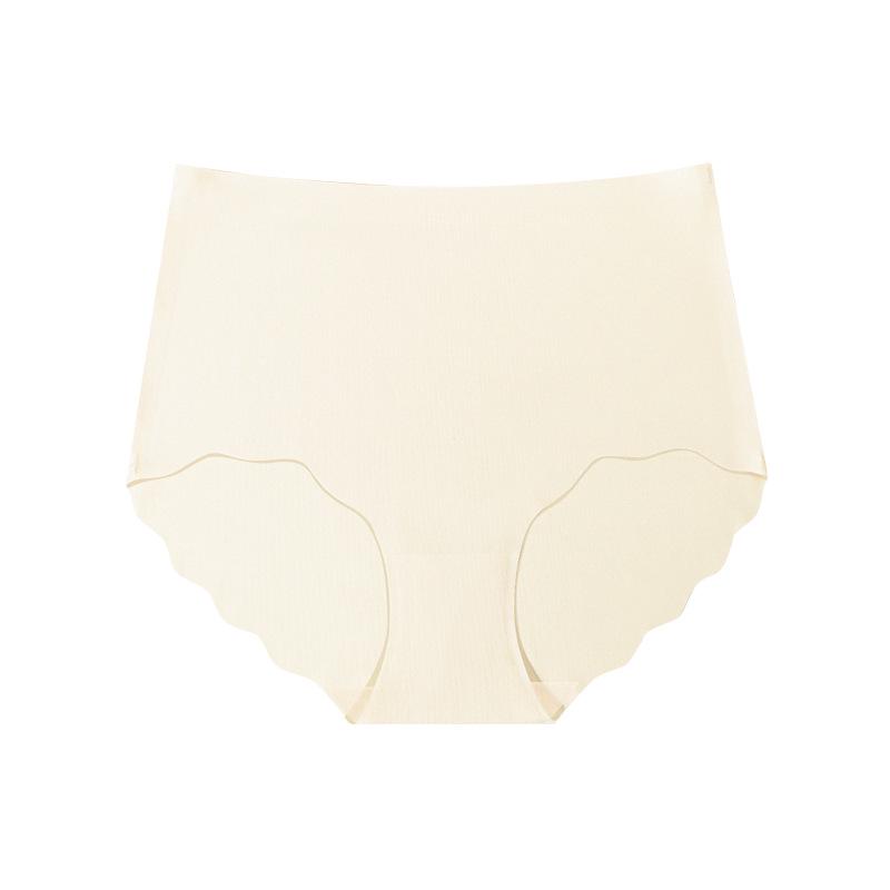 Seamless High Waist Ice Silk Tummy Control Yoga Briefs for Women