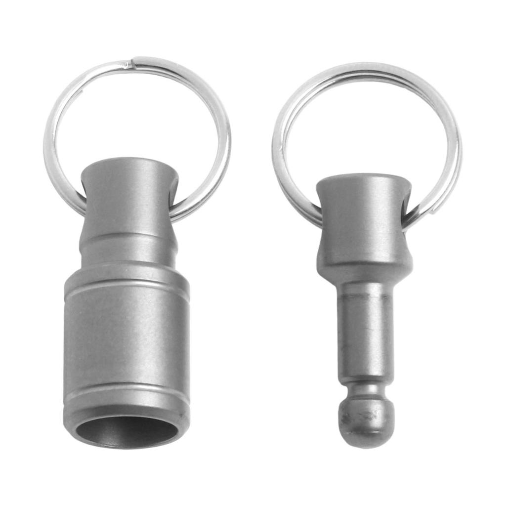 Titanium Alloy Keychain Detachable Car Key Holder° Swivel Quick-Release Tool