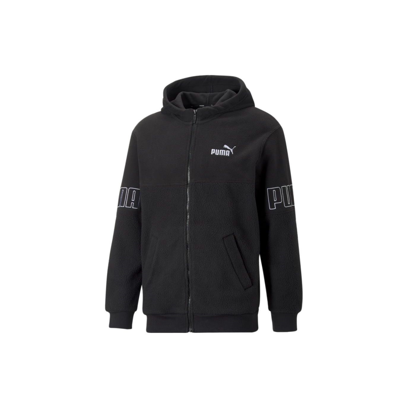 

PUMA Men s Essentials Full-Zip Fleece Hoodie 672447-01 XXL