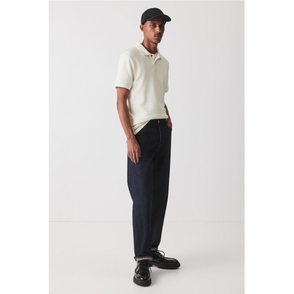 

Рубашка поло HM slim fit белая XS