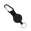 Wire Rope Buckle ABS Anti-theft Security Camping Ring Carabiner Outdoor Black Students with Tools Retractable Climb King