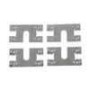 20Pcs Solar Panel Grounding Clip Washer Spacer 28X50Mm Photovoltaic Conductive Sheet Puncture Gasket