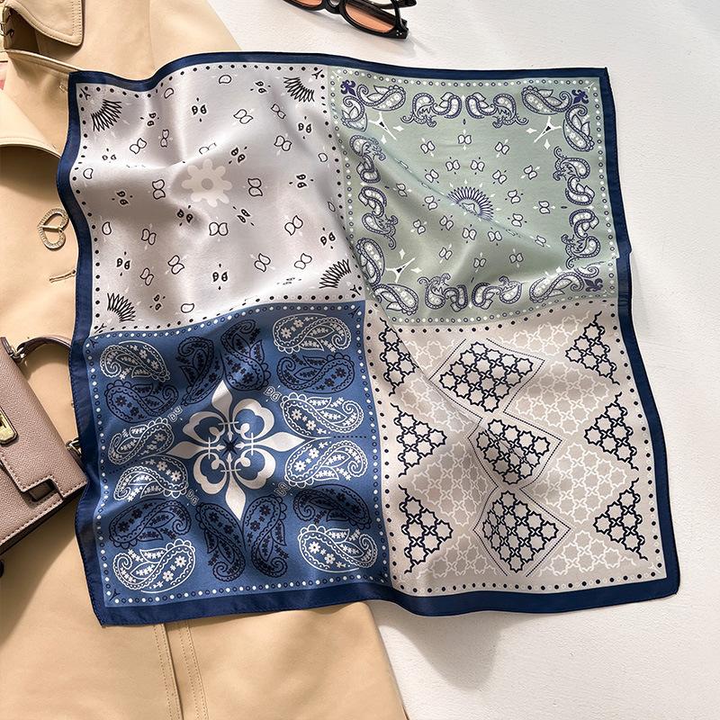 Luxury Brand 100% Real Silk Scarf Women Square Neck Tie Shawls Wraps for Ladies Foulard Scarves Pashmina Female Hijab Bandana