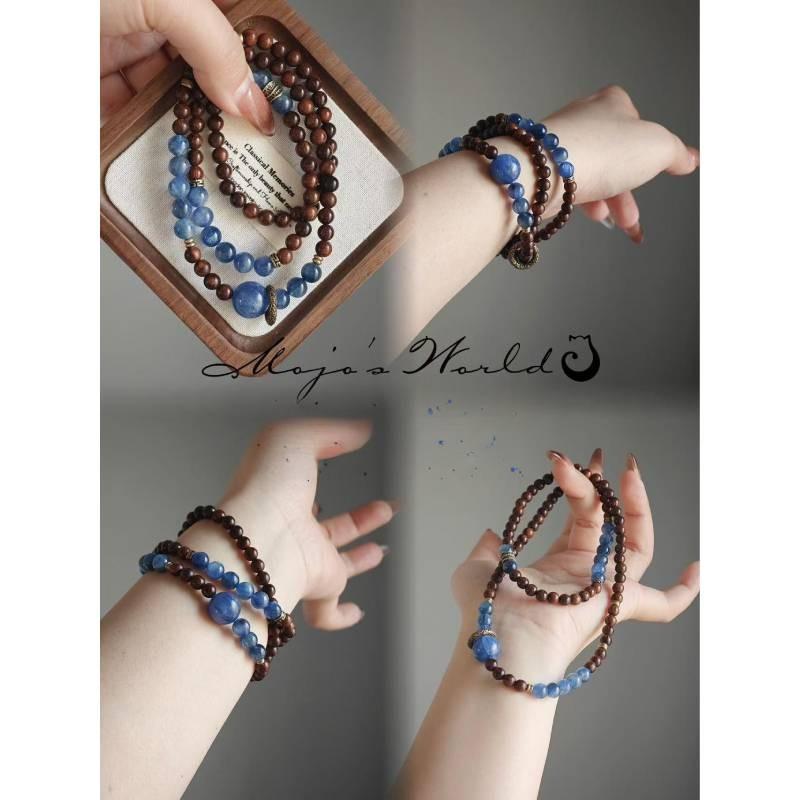 Stylish Sandalwood Bracelet Artisanal New Chinese Cultural Design For Men And Women