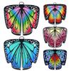 Party Butterfly Wings Shawl Fairy Rainbow Cloak Women Butterfly Cape