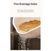 Practical Plastic Strainer Basket With Slanted Base And Side Draining Holes Kitchen Rice Washing Bowl Vegetable Colander
