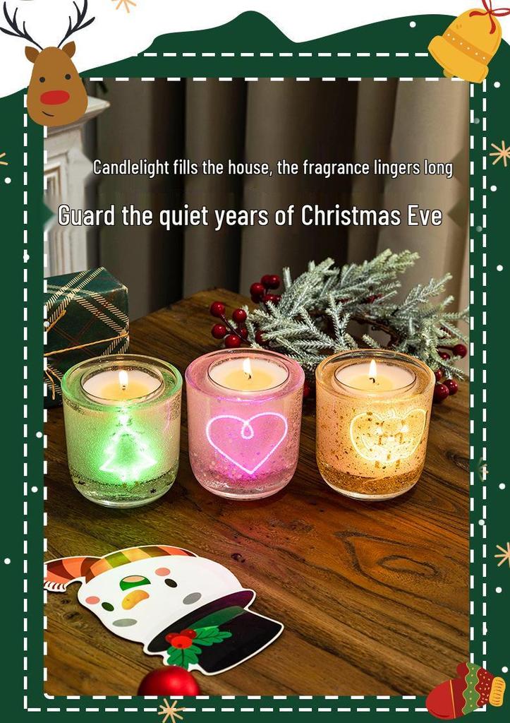 Scented LED Candle with Atmosphere Light – Perfect for Birthdays & Valentine's Gifts