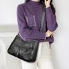 FLYING STARS Marke Damen Umhängetasche Reißverschluss Handtasche Weiches Pu-Leder Große Kapazität Crossbody-Tasche