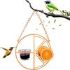 Oriole Bird Feeder for Jelly And Orange, Hanging Birdfeeder with Fruit Holder, Outdoor Orange Slice Bird Feeder for Garden Backyard Birds