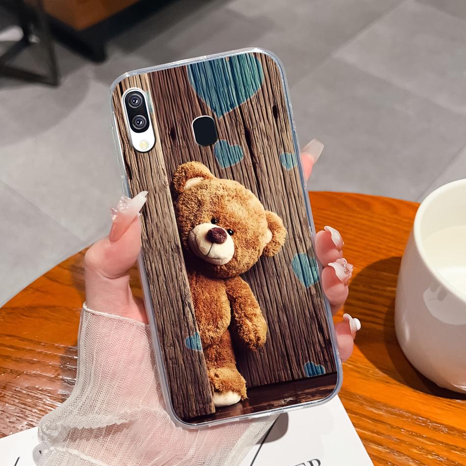 For Samsung Galaxy A40 A41 Phone Case Simple Creative Clear Back Cover For Samsung A 40 A 41 Soft TPU Silicone Anti Drop Fundas