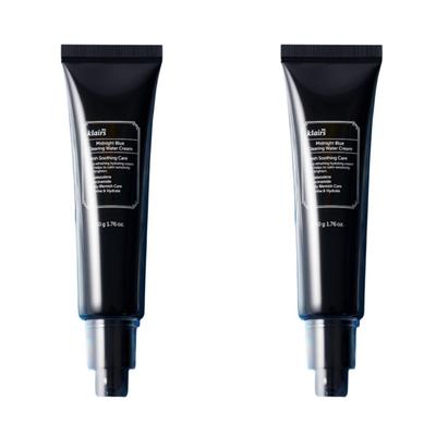 Midnight Blue Clearing Water Cream 50g (2-Pack) | Lightweight Calming Gel Moisturizer