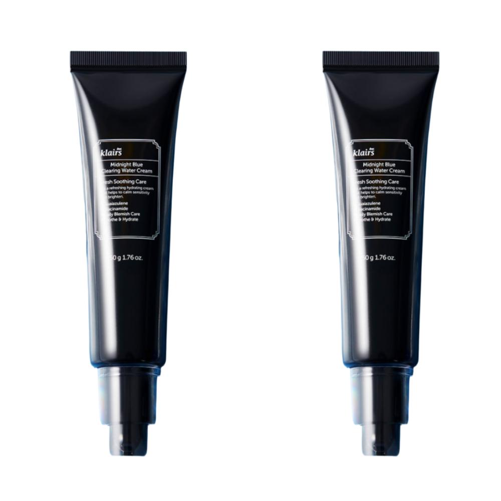 Klairs Midnight Blue Clearing Water Cream 50г (2-Pack) | Легкий успокаивающий гель-увлажнитель