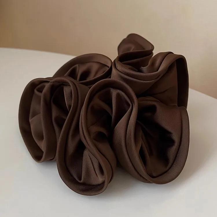 

Новая корейская мода Дизайнерский сенс Резинка для волос с грибком В стиле Ins Сатиновая резинка для волос для женщин с простым темпераментом Резинка для волос нового стиля