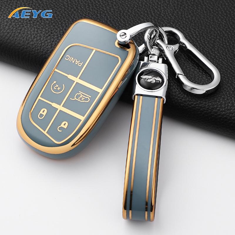 Soft Tpu Car Key Case Cover Shell For Jeep Renegade Grand Cherokee For Dodge Ram 1500 Journey Charger Challenger Fiat Durango
