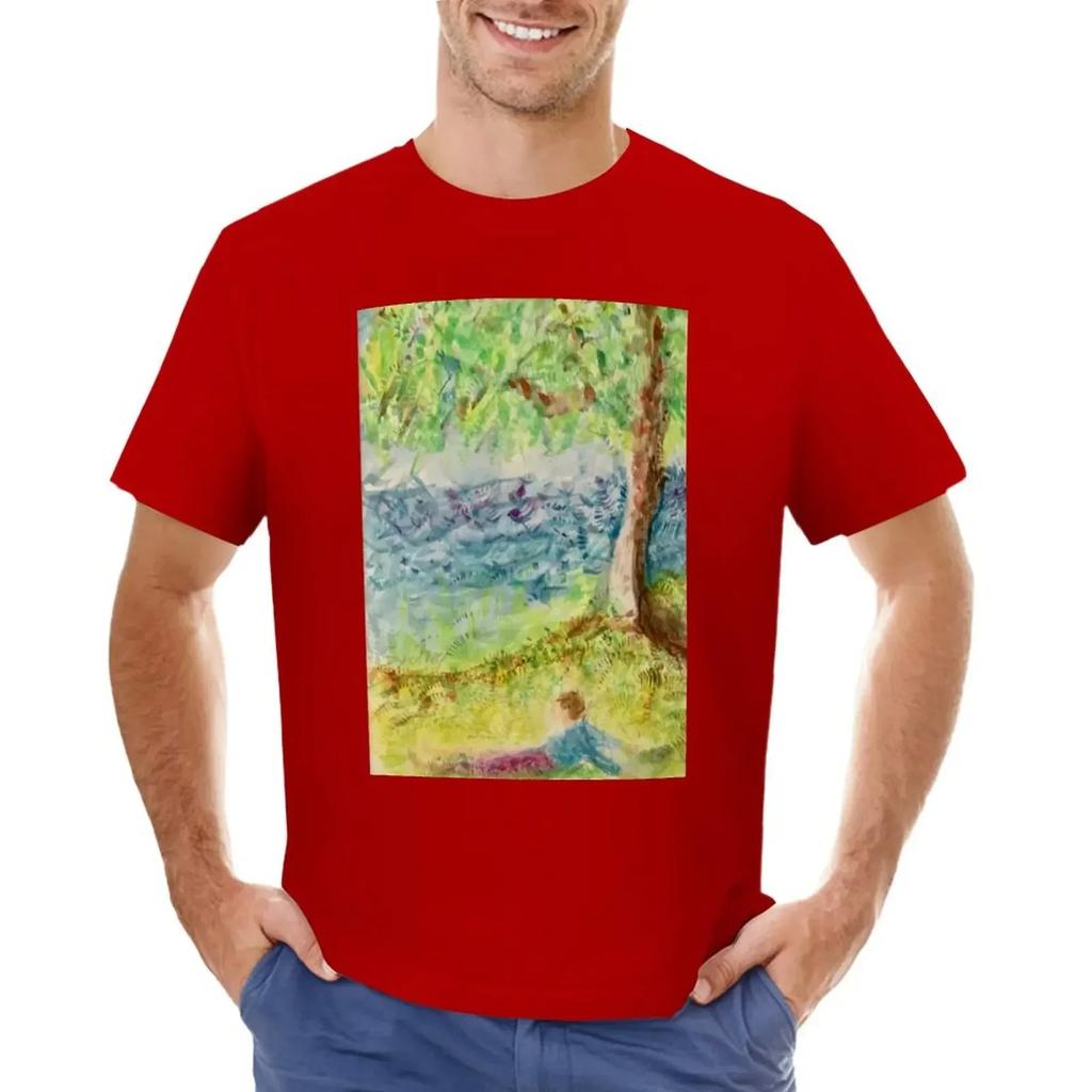 The Tree and Me T-shirt oversized tops Short sleeve tee t shirts for men