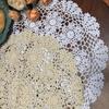 Round Crochet Doilies 40CM Cotton Doilies New Table Mats