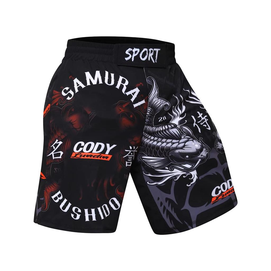 MMA Muay Thai Kickboxen Boxen Casual Shorts Gym Sport Unisex Männer Frauen Fitness Workout Quick Dry Print Elastische Taille Fitness Training