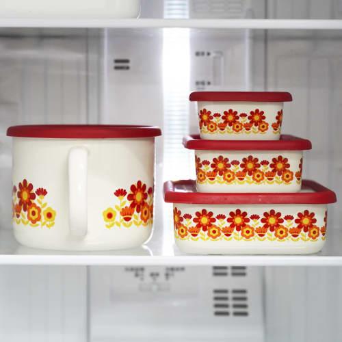 Fuji Horo Stock Pot, Induction Compatible, Memories Sunflower Pattern