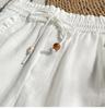 Women's Yellow Ruffled Wide-Leg Summer Shorts with Elastic Drawstring Waist
