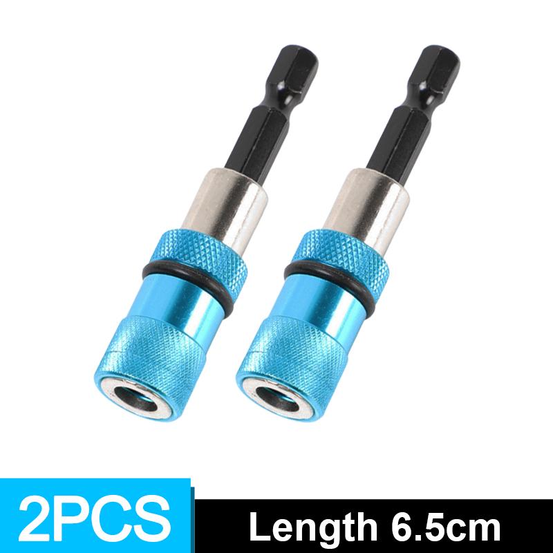 1/6x Hex Shank Magnetic Screwdriver Bit Holder Adjustable Screw Depth Extension Bar 1/4 Inch Power Drill DIY Tool Quick Release
