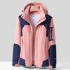 Windproof Waterproof Outdoor Hooded Jacket - Breathable Mountaineering Suit for Couples, Spring/Autumn Outerwear.
