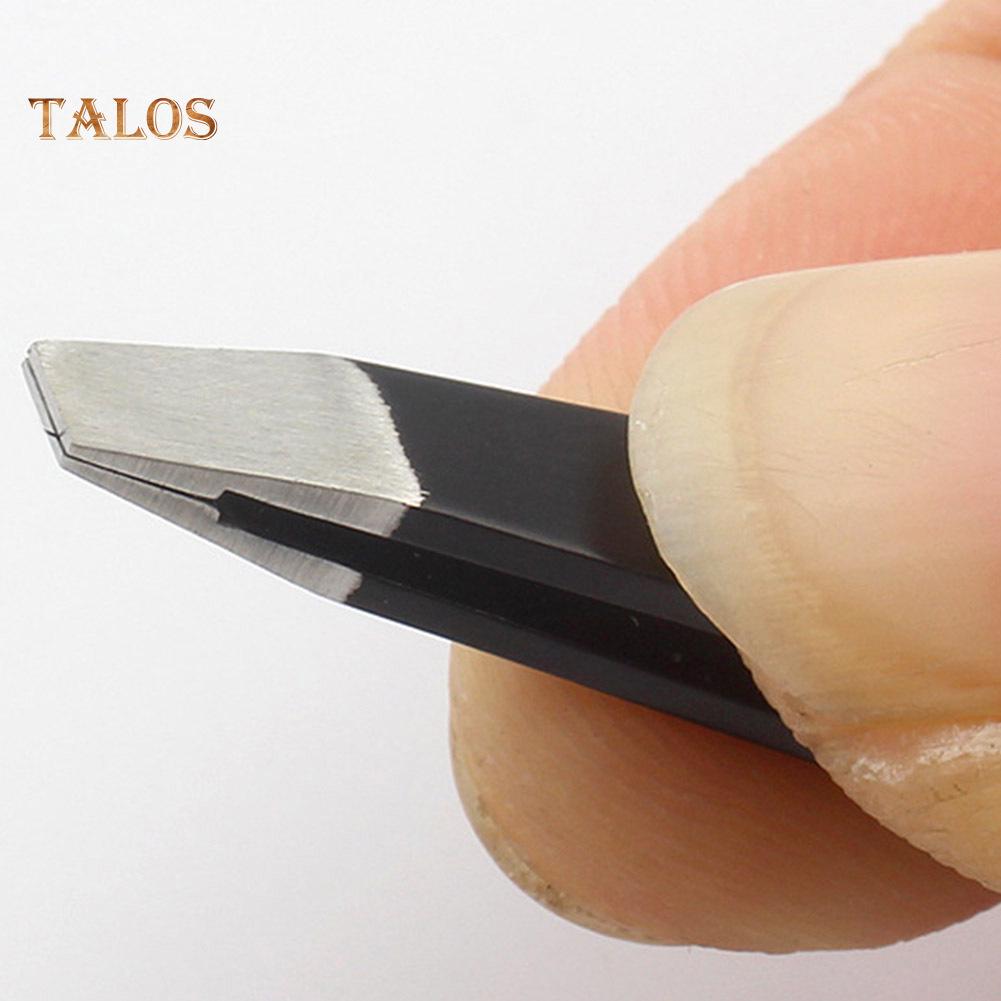 TBH 3Pcs Point Slant Flat Stainless Steel Eyebrow Tweezers Hair Removal Clips Set