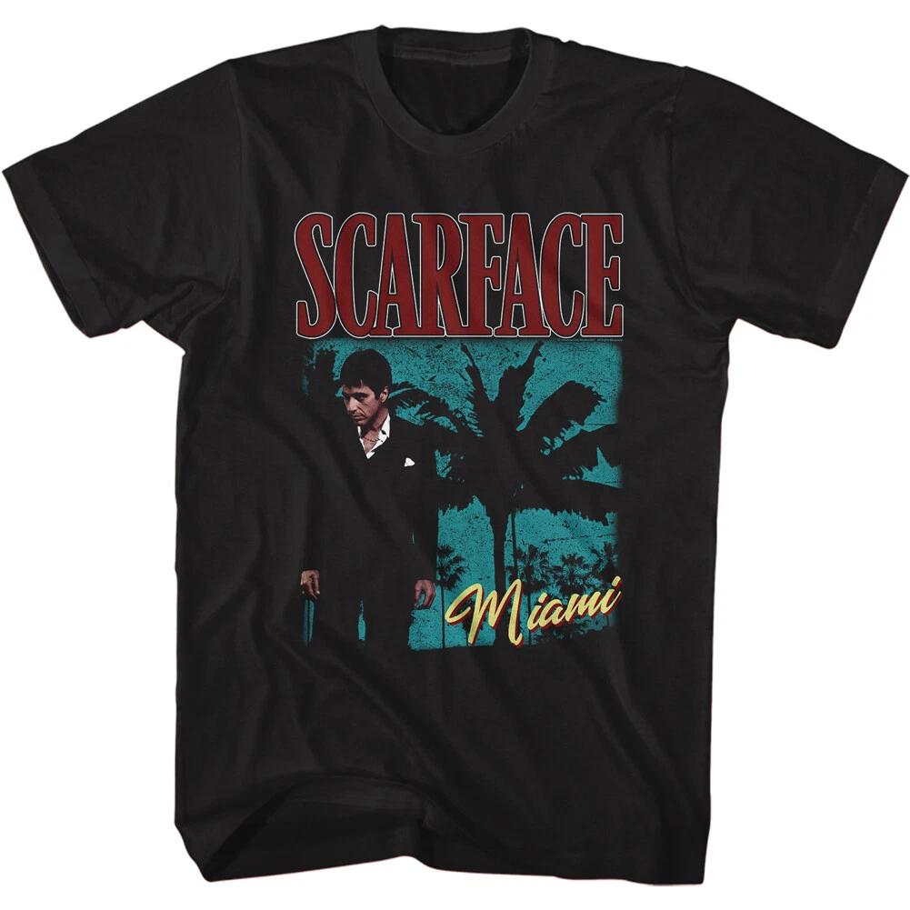 Scarface Movie Miami Sunset Tony In Tux Men s T-Shirt Al Pacino 3XL