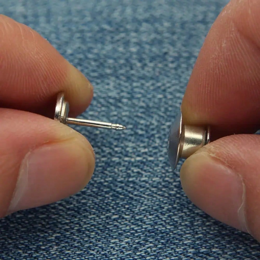 1 Sets Adjustable Jeans Buckle Seamless Pants Waist Clothes Button Nail Free Repeated Removal Artifact Invisible Waist