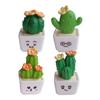 1Pcs Creative Simulation Cactus Plant Decor  Fleshy Car Computer Decoration Ornaments Decorative Crafts Home Accessories