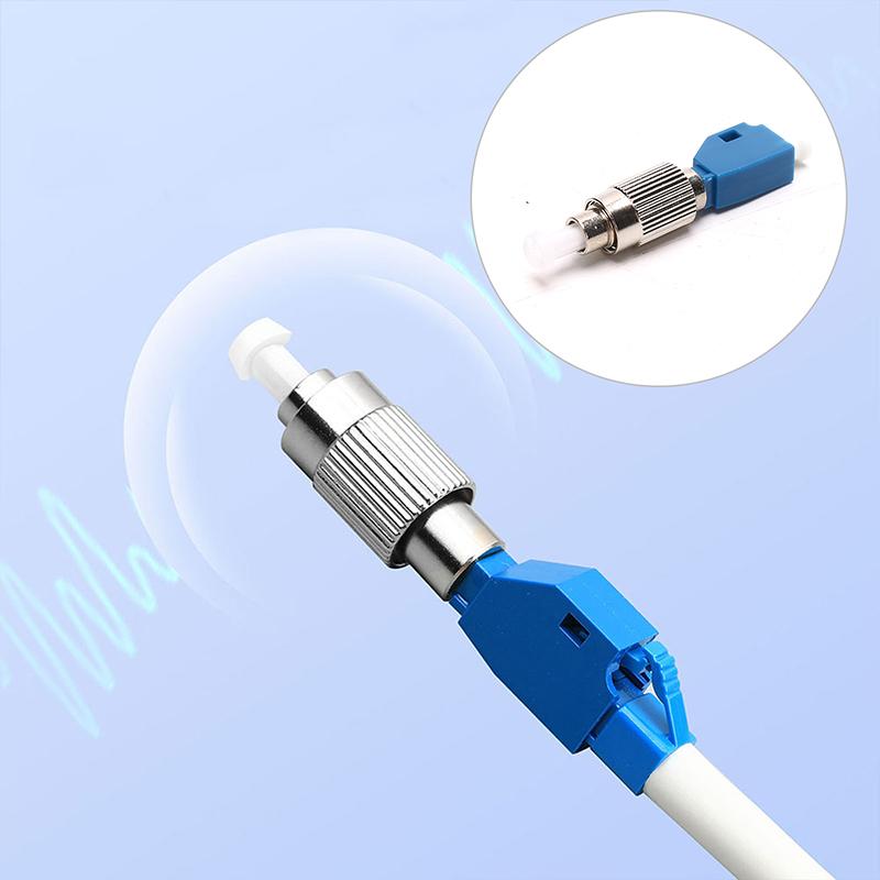 LC Buchse auf FC Stecker Hybrid Konverter Adapter Glasfaser Optischer Leistungsmesser Koppler