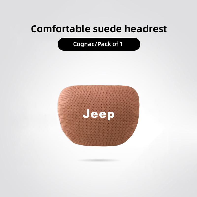 Car Interior Headrest & Lumbar Support Memory Foam Core For Jeep Grand Cherokee Wrangler JK Gladiator Compass Renegade Wagoneer AMO1