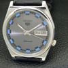 Seiko 5 AUTOMATIC 7009A JAPAN MENS VINTAGE GREY COLOR DIAL WATCH A701567-5 R206b-a701567