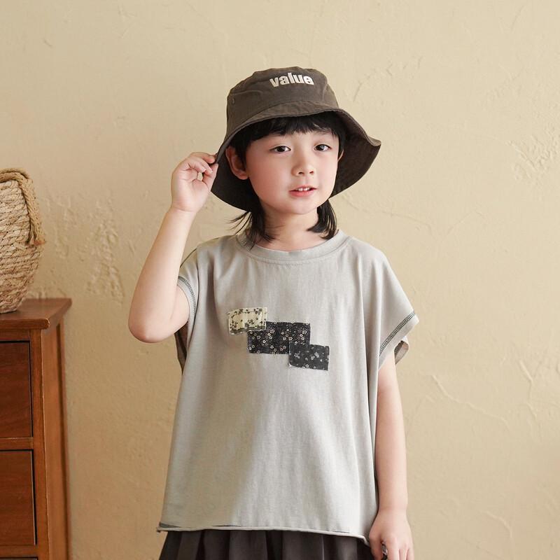 

Boys Summer Patchwork Short Sleeve T-Shirt 90