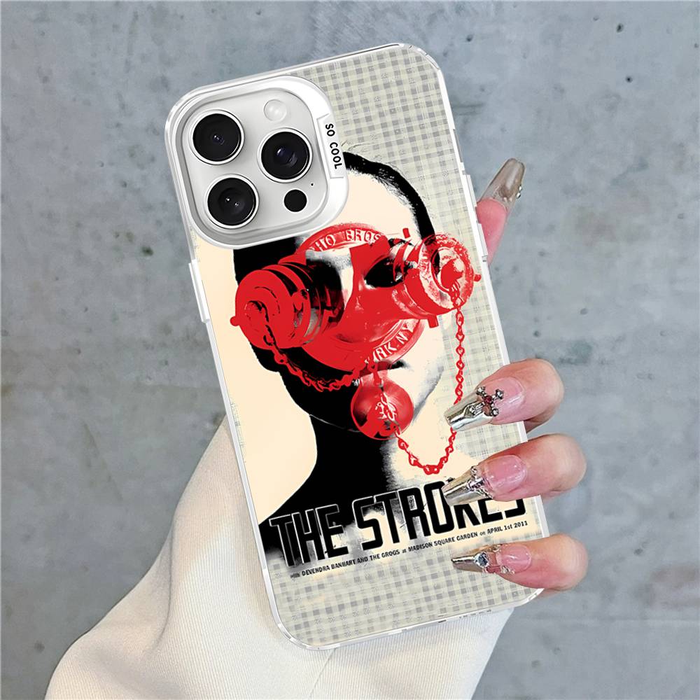 Classic Famous Rock Band The S-strokes Phone Case For IPhone 17 16 15 14 13 Pro Matte Shockproof Back Anti Fall Matte Cover