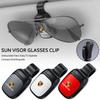 AIHQR1 Car Sun Visor Glasses Holder Sunglasses Case Eyeglasses Clip For Porsche Cayenne Panamera Macan Boxster Cayman 718 911 Sticker