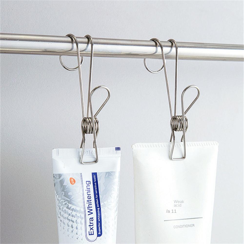 Multi-functional Clothes Hanger Rust-proof Sponge Washcloth Qisimiao Hook Stainless Steel Small Clip Anti-fracture Clotheslinger