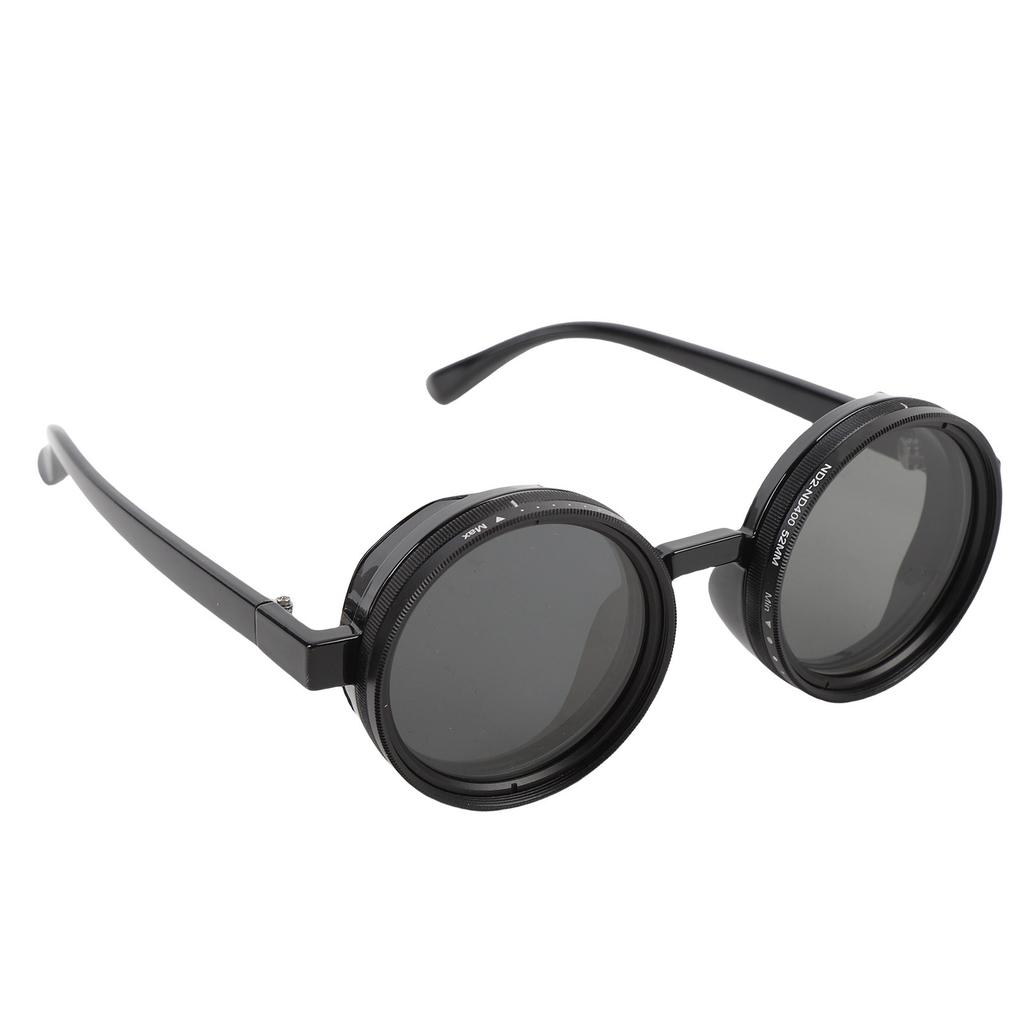 Adjustable Tint Sunglasses ND2 400 Filter 52MM Round Polarized Fishing Sunglasses for Men Women Outdoor Exploration