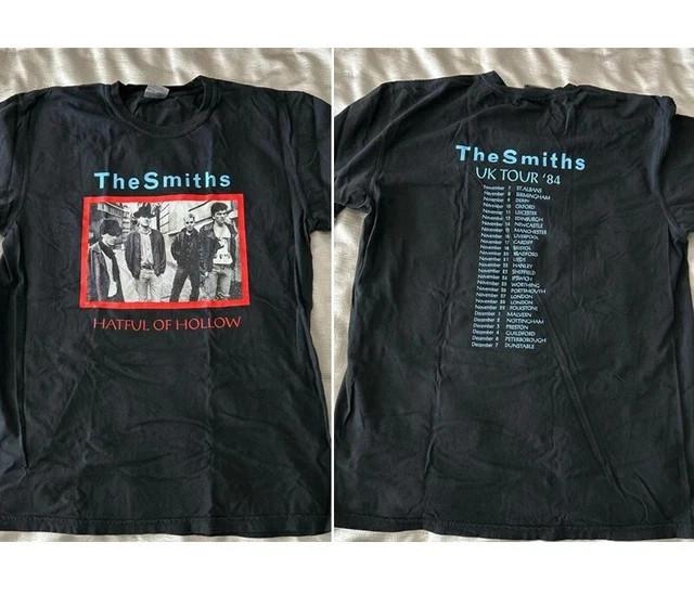 The Smiths band Hatful Of Hollow UK Tour 2 side Black T shirt Unisex T-Shirt XXXL