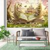2D Fairy Tale Book Castle Backdrop Magic Forest Photography Background