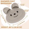 Foot Scrubber Mat Foot Scrubber for Shower Floor Bunny Callus Remover Feet Cleaner Brush Cleaning Supplies with Suction Cups for