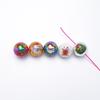 Acrylic Christmas Ball Vertical Hole Bead Keychain Material
