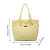 Large Capacity Women's Totes Bag Solid Color Commuting Handbag Fashion Nylon Shoulder Bag  Girls